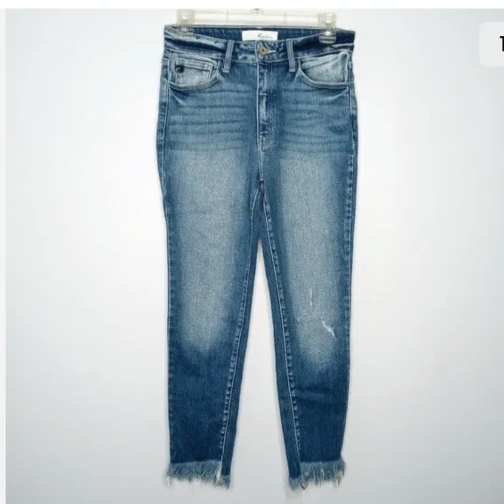Kancan fringe hem skinny jeans size 28
